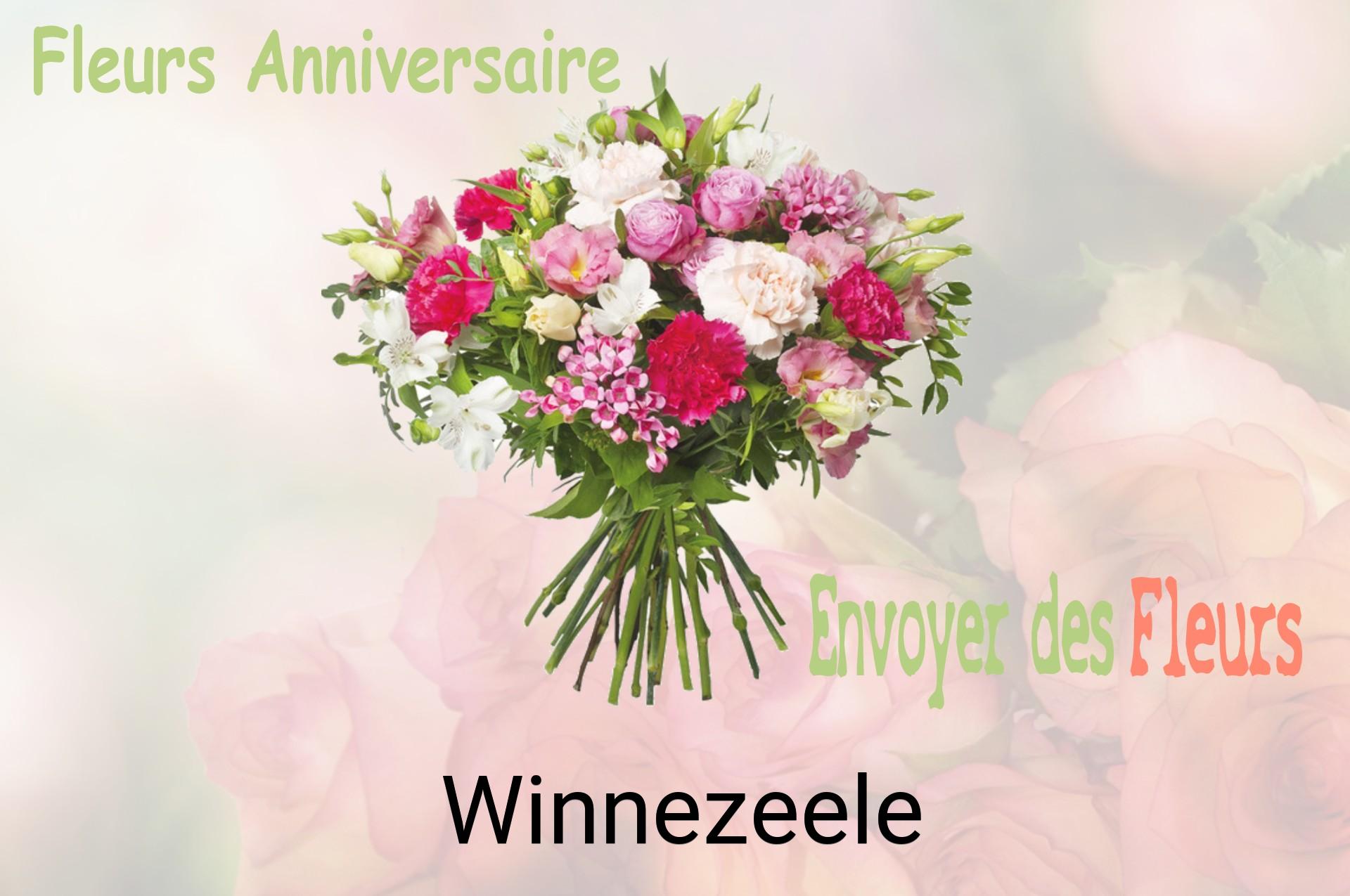 Bouquet de fleurs d’anniversaire livré à Winnezeele
